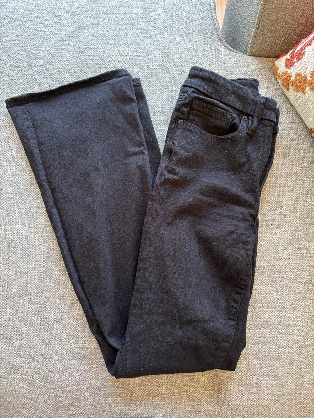 Good American Black Flare Jeans